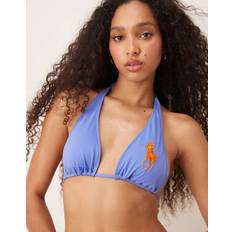 Polo Ralph Lauren Bikinis Polo Ralph Lauren Logo Icons Tall Slider Triangle Bikini Top - Purple