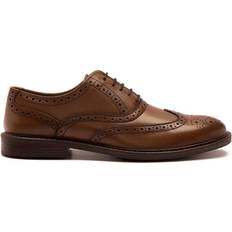 Thomas Crick Waldew Men's Leather Oxford Formal Lace-Up Shoes - Tan