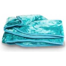 Snug City Mink Throw Soft Touch Blanket Fleece Faux Fur Teal 200cm x 240cm Blankets