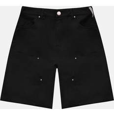 Denim Carpenter Shorts - Black