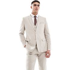 Linen Suits French Connection Linen Formal Suit Jacket Co-Ord - Stone