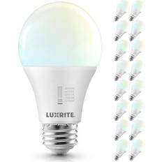 Light Bulbs Luxrite 100-Watt Equivalent A19 LED Light Bulb 5CCT 2700K-5K 16-Pack