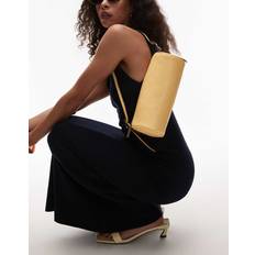 Topshop Sari Barrel Shoulder Bag - Custard Yellow