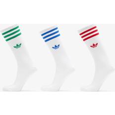 Adidas Gröna Strumpor adidas High Crew Sock 3-Pack - White/Better Scarlet/Blue/Green