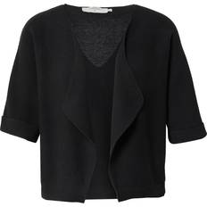 Cream Cardigans Cream Sillar Loose Fit Knitted Bolero - Black