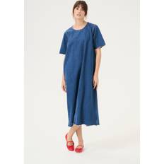 CULTURE Kjoler CULTURE Evea Aniceta Dress - Blue Denim
