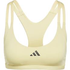 Fitness - Gul BH'er adidas Aeroimpact Luxe Luksuriøs Trænings BH Med Let Støtte - Lysegul
