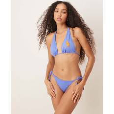 Polo Ralph Lauren Bikinis Polo Ralph Lauren Logo Icons Ricky String Bikini Bottoms - Purple