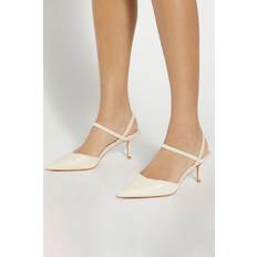 Dune London Stiletto Heels & Pumps Dune London Classical Slingback Courts - Ecru