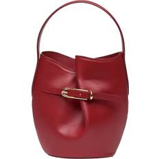 Liffner Mini Belted Bucket Bag - Cherry