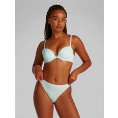 Calvin Klein Blåa BH:ar Calvin Klein Push Up Plunge - Moonlight Jade