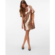 Bronze - Dame Kjoler Vero Moda Vmblume Kort Kjole - Bronze
