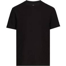 Armani Exchange Tops Armani Exchange All Over Logo T-Shirt - Black
