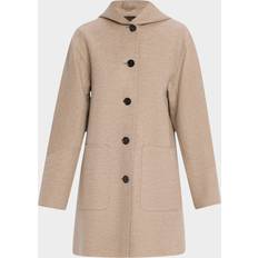 Loro Piana Coats Loro Piana Kian Hooded Cashmere Coat - Naturale Brown