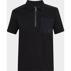 Moose Knuckles Men Clothing Moose Knuckles Dalon Polo T Shirt - Black