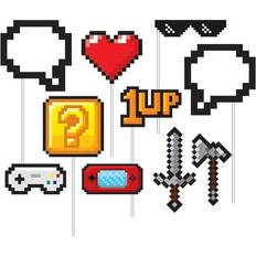 Accesorios de Foto, Sombreros de Fiesta y Bandas Creative Party Video Game Pack of 10
