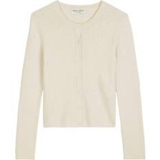 Marc O'Polo Dam Koftor Marc O'Polo Feinstrick Cardigan Slim - Weiss