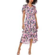 Vince Camuto Tiered Midi Dress - Purple