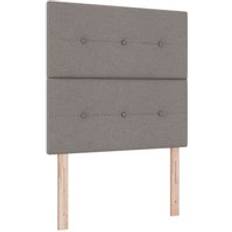 vidaXL Med Knapp Tufting Taupe 100 cm Sänggavel