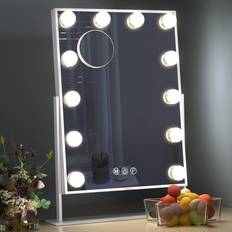 Hansong Hollywood Vanity Mirror with Lights - 12 Dimmable LED Bulbs Lighted
