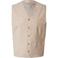 Beige - Herre Veste Jack & Jones Jprriviera Wastcoat Beige