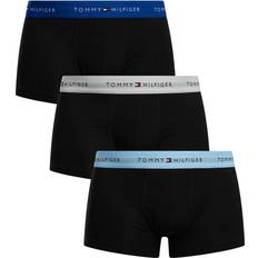 Beige Men's Underwear Tommy Hilfiger 3 Pack Signature Boxer Shorts - Blue