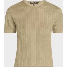 Loro Piana Clothing Loro Piana Cable-Knit Crewneck Sweater - Dried Taragon