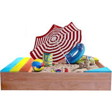 Siavonce Brown Irregular Wood Sandbox XH64708