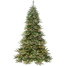 Yellow Christmas Trees Puleo International 7.5-Feet Pre-lit Artificial with Yellow Incandescent Lights Christmas Tree