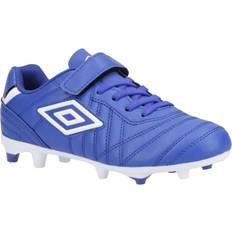 Umbro Childrens Speciali Liga Firm Leather Football Boots - Royal Blue