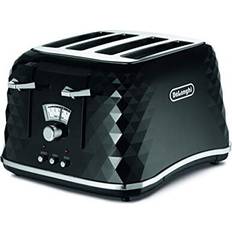 De'Longhi Toasters De'Longhi Brilliante 4-Slot Toaster CTJ4003BK