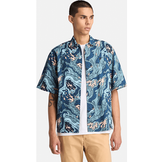 Timberland Men Shirts Timberland Seersucker Graphic Shirt - Print