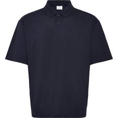 Mango Pikétröjor Mango Relaxed-Fit Cotton Piqué Polo Shirt - Marinblå