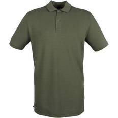 Mens Micro Pique Polo Shirt - Olive