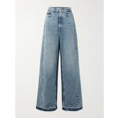 Stella McCartney Two Tonal Paneled Wide Leg Jeans - Denim