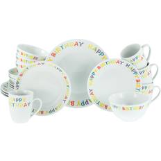 Creatable 20 Piece Porcelain Dinnerware Service for 4 White Dinner Set