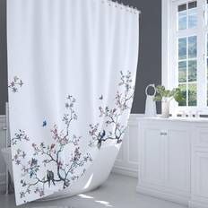Bathroom Accessories East Urban Home Floral Shower Curtain 180cm x 200cm With 12 Hooks