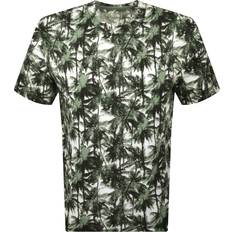 Armani Exchange Tops Armani Exchange Palm Print T-Shirt - Dark Multi