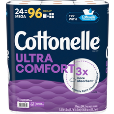 Toilet Papers Kimberly-Clark Cottonelle Ultra Comfort Toilet Paper Soft Toilet Tissue 24 Mega Rolls
