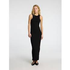 Skind Kjoler Selected Slfanna Sl Ankle Tank Dress - Black