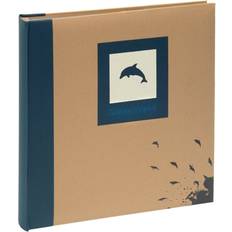 Blue Photo Albums Longshore Tides Dolphin Photo Album Brown 33.5cm H x 33cm W