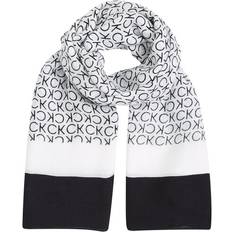 Calvin Klein Black Scarfs Calvin Klein Logo Scarf