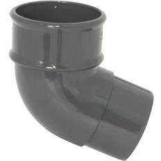 Roof Accessories FloPlast Grey RB2AG 68mm Round Downpipe 112.5 Offset Bend Anthracite