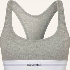 Grey Bras Calvin Klein Brassière Côtelée - Gris