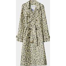 Burberry Coats Burberry Blur Flower Double-Breasted Long Trench Coat - Eccles