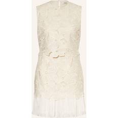 Sandro Johanna Floral Lace Mini Dress - Ecru