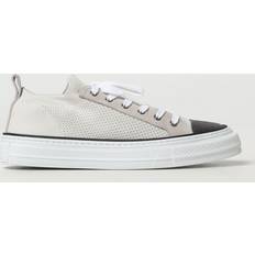 Bomull Låga Sneakers Med Snörning - Vit