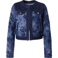 Guess Men Outerwear Guess Finley Jacquard Denim Jacket - Black
