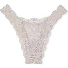 Victoria's Secret Dream Angels Lace Brazilian Panty - Grey Women's