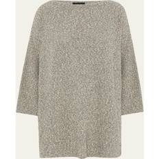 Silver Jumpers Eskandar Square Sweater Long Length - Silver